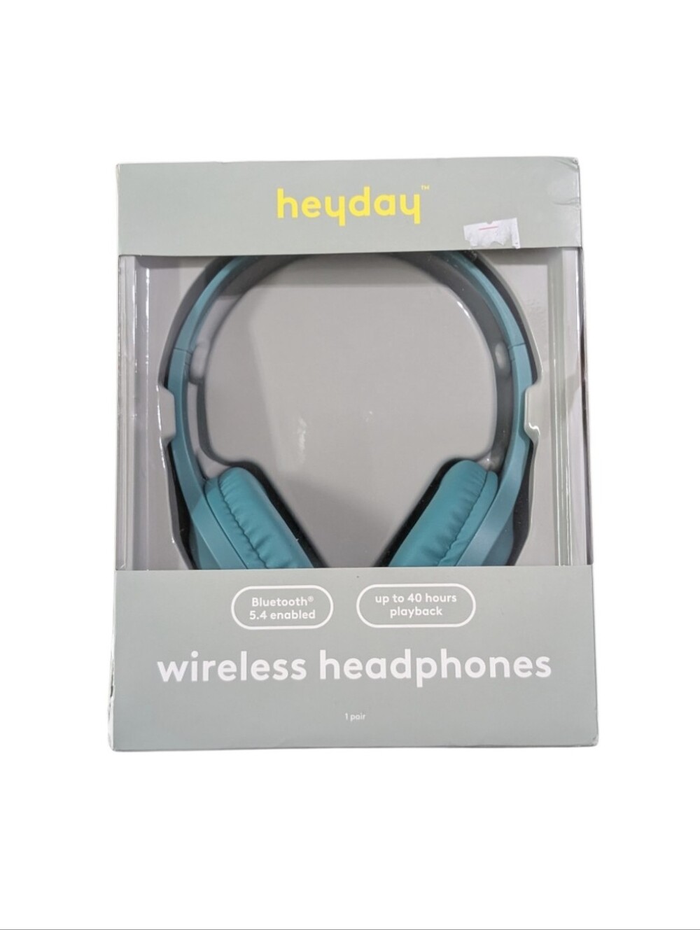 heyday Teal Green Wired On-Ear Headphones with Inline Remote